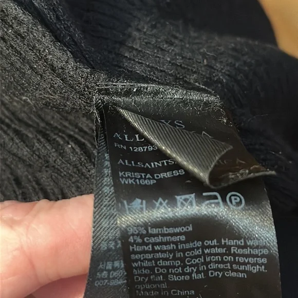 All Saints Dress Wool-Cashmere Blend Dress - Picture 8 of 8